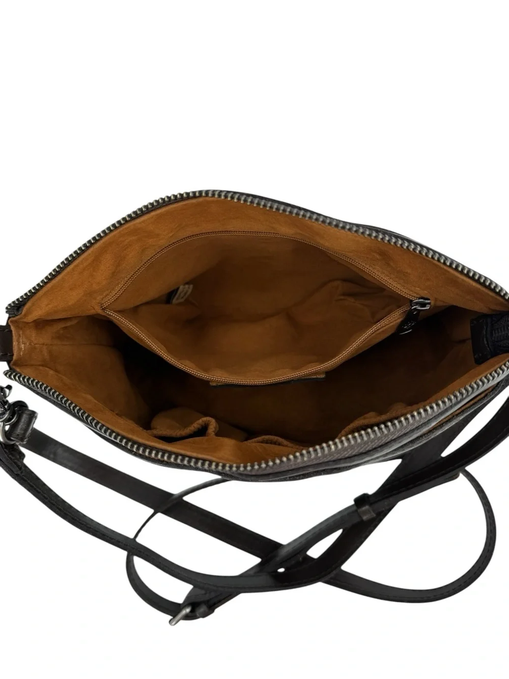 Patricia Nash Vintage Distress Arlee Small Leather Crossbody Bag In Mushroom